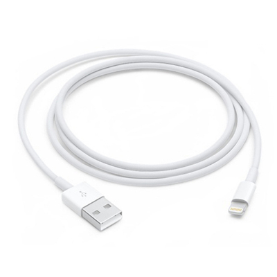 LIGHTNING CABLE for iPhone 15 Pro - MFi Certified Apple iPhone Charger, White, Lightning to USB A Cable, 3-Foot