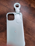 Casebus - Classic Phone Case with Selfie Ring Light - for Live Stream Makeup YouTube Video, 3 Lighting Model, Luminous Fill-Light Flashlight Phone Case