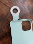 Casebus - Classic Phone Case with Selfie Ring Light - for Live Stream Makeup YouTube Video, 3 Lighting Model, Luminous Fill-Light Flashlight Phone Case