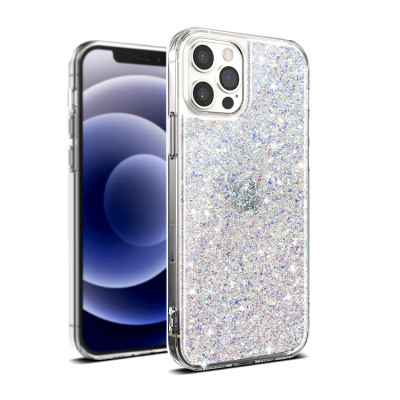 iPhone 14 Plus Case - Glitter Phone Case - Casebus Crystal Glitter Phone Case, Twinkle Stardust Sparkle Soft TPU Bumper Bling Silicone Shockproof Anti Scratch Cover - THEMIS