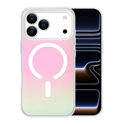 iPhone 17 Pro Max Case - Heavy Duty Glitter Phone Case - Casebus Slim Magnetic Phone Case, Compatible with MagSafe, Iridescent Gradient Matte Shockproof Protective Cover - CARRIE