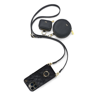 Samsung Galaxy S20FE Case - Crossbody Wallet Phone Case - Includes: Casebus Wallet Case *1, Round Pouch *1, Mini Pouch *1, Adjustable Wide Strap *1 (Width: 0.71'') - SAMMIE - 3PCS SET