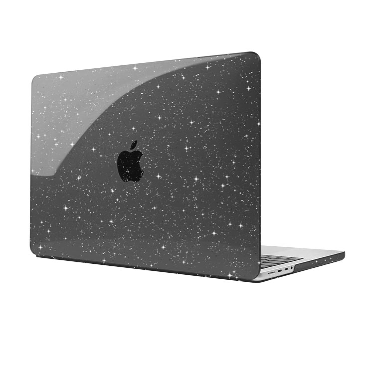 MacBook Pro 16 A3403 A3186 Case Casebus Clear Glitter Star Case for MacBook Plastic Sparkly Bling Hard Shell Protective Cover ESTELLA Casebus