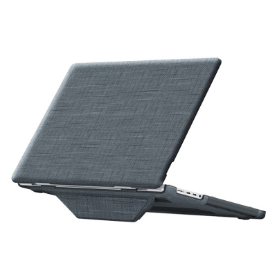 MacBook Pro 13 (A2289/A2251) Case - Casebus Case for MacBook, Fabric Textured Hard Shell Cover, with Foldable Kickstand - JAMES