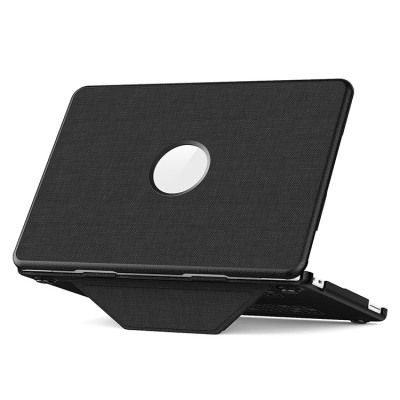 MacBook Air 13 (A1932/A2179/A2337) Case - Casebus Case for MacBook, Woven Texture Cover, Foldable Triangle Stand, Full Coverage Protection - CARSON