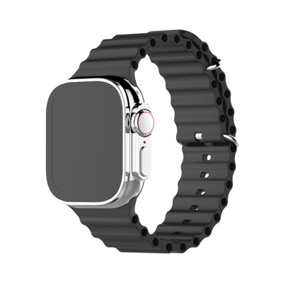 SILICONE SPORT BAND - Casebus Silicone Ocean Strap For Apple Watch, Compatible with iWatch SE/SE2, Series 9/8/7/6/5/4/3/2/1, Ultra/Ultra2/Sport Edition, Men and Women