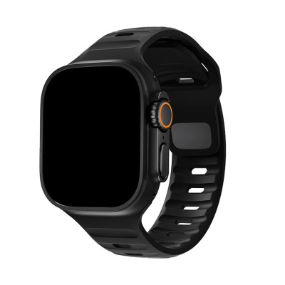 SILICONE SPORT BAND - Casebus Silicone Sports Strap For Apple Watch, Compatible with iWatch SE/SE2, Series 9/8/7/6/5/4/3/2/1, Ultra/Ultra2/Sport Edition, Men and Women