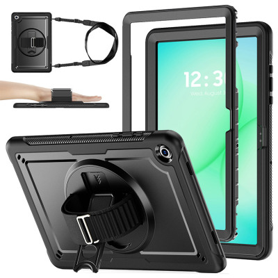 Tab A11 Plus 11" (SM-X230/X235/X236) Case - Casebus Full Body Case for Galaxy Tab, with Pencil Holder & Kickstand & Hand Strap, Shockproof Protective Cover - CLASSIC PROTECTIVE COVER