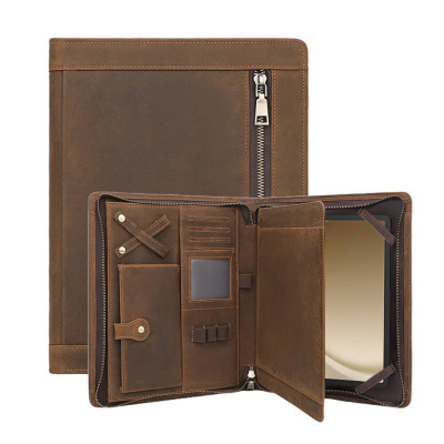 Tab S9 11" (SM-X710/X716B/X718U) Case - Casebus Retro Zipped Case for Galaxy Tab, Premium Leather, with Pencil Holder & Card Slots, Shockproof Protective Cover - RETRO ZIPPER CASE