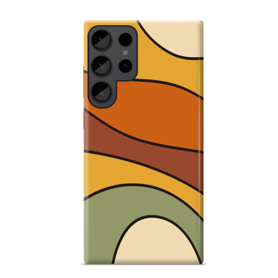 Samsung Galaxy Note9 Case - Design Phone Case - Best Seller, Casebus Classic - Retro Wavy Colors