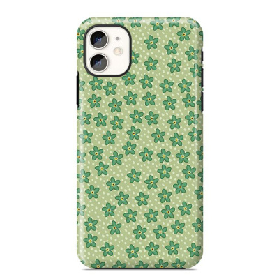 iPhone 12 Mini Case - Design Phone Case - Casebus Classic - Daydream - Green Flowers