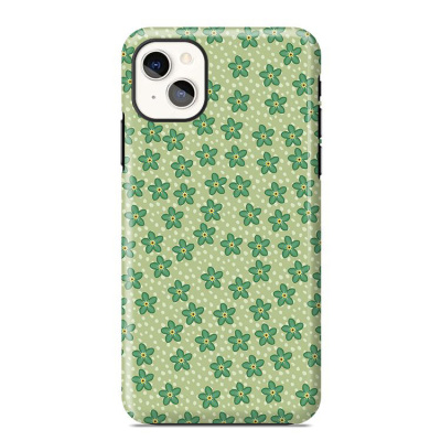 iPhone 14 Plus Case - Design Phone Case - Casebus Classic - Daydream - Green Flowers