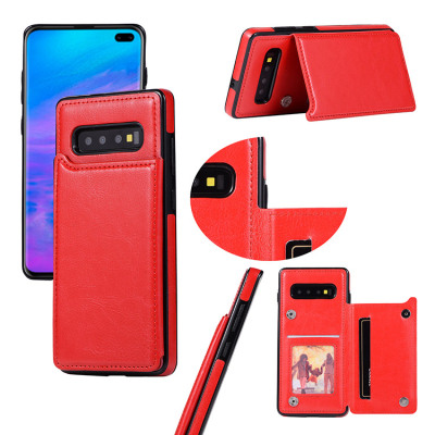 Samsung Galaxy S10 Case - Wallet Phone Case - Casebus Classic Buckle Wallet Phone Case, Credit Card Slot, Double Magnetic Clasp, Durable Shockproof Case - ULRICA