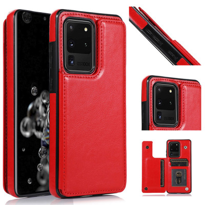 Samsung Galaxy S20 Ultra Case - Wallet Phone Case - Casebus Classic Buckle Wallet Phone Case, Credit Card Slot, Double Magnetic Clasp, Durable Shockproof Case - ULRICA