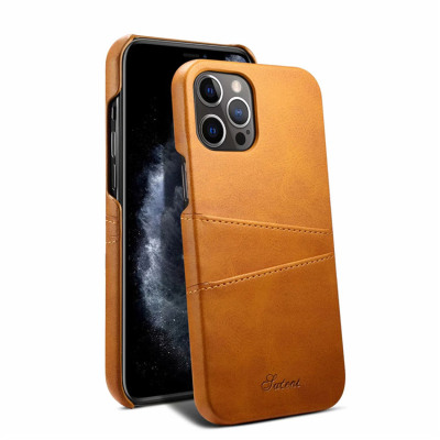 iPhone 15 Case - Wallet Phone Case - Casebus Classic Wallet Phone Case, Slim Leather Back, Credit Card Holder, Protective Case - SUTENI