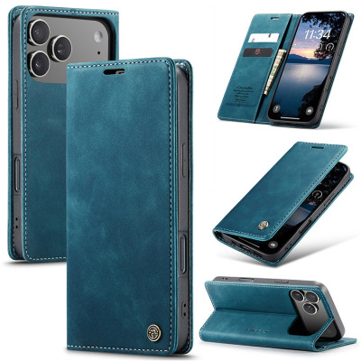 Samsung Galaxy A03s Case - Folio Flip Wallet Phone Case - Casebus Slim Folio Wallet Phone Case, Leather, Credit Card Holder, Kickstand, Magnetic Flip Protective Case - CAELAN