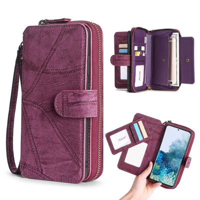 iPhone 15 Case - Folio Flip Detachable Wallet Phone Case - Casebus Classic Detachable Magnetic Wallet Phone Case, with Wrist Strap - AMAL