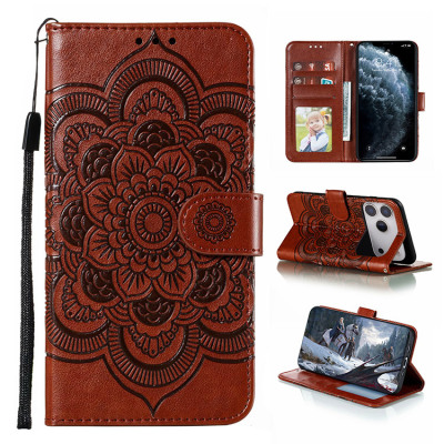 iPhone Air Case - Folio Flip Wallet Phone Case - Casebus Mandala Folio Wallet Phone Case, Premium Leather, Credit Card Holder, Flip Kickstand Shockproof Case - MANDALA FOLIO