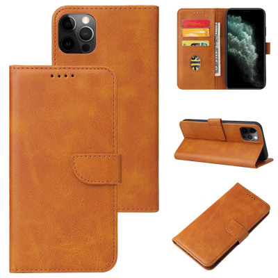 iPhone 14 Case - Folio Flip Wallet Phone Case - Casebus Classic Folio Wallet Phone Case, Premium Leather, Credit Card Holder, Magnetic Closure, Flip Kickstand Shockproof Case - MORGAN