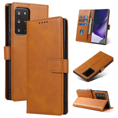 Samsung Galaxy Note20 Ultra Case - Folio Flip Wallet Phone Case - Casebus Classic Folio Wallet Phone Case, Premium Leather, Credit Card Holder, Magnetic Closure, Flip Kickstand Shockproof Case - MORGAN