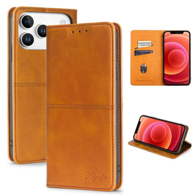 Folio Flip Wallet Phone Case - Casebus Book Design Wallet Phone Case, Leather Flip Folio Magnetic Credit Card Slots Shock Absorbing Protective Cover - RASHANE