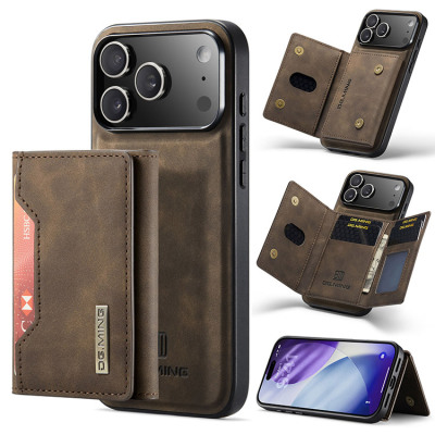 iPhone 17 Pro Max Case - Detachable Wallet Phone Case - Casebus Magnetic 2in1 Wallet Phone Case, Tri Fold 8 Card Slots Cash Pocket Leather Detachable Kickstand TPU Shockproof Back Cover - ALLISON M2