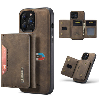 Detachable Wallet Phone Case - Casebus Magnetic 2in1 Wallet Phone Case, Tri Fold 8 Card Slots Cash Pocket Leather Detachable Kickstand TPU Shockproof Back Cover - ALLISON M2
