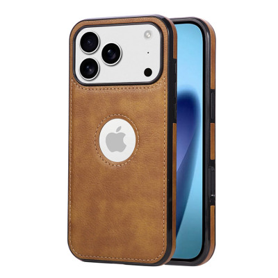 iPhone 17 Pro Max Case - Basic Heavy Duty Phone Case - Casebus Unique Design Leather Business Phone Case, Anti Slip Scratch Resistant Ultra Slim TPU Bumper Hybrid Protective Cover - BERTA
