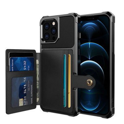 iPhone 12 Pro Max Case - Wallet Phone Case - Casebus Flip Wallet Phone Case, with Car Mount Leather Cash Pocket Card Holder Magnetic Durable High Capacity Kickstand Protective Cover - SHAUN