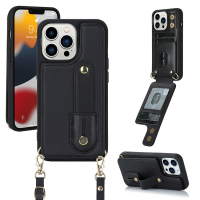 iPhone 8 Plus / 7 Plus Case - Wallet Crossbody Phone Case - Casebus Crossbody Wallet Phone Case, Credit Card Slots, Detachable Lanyard Strap, Premium Leather, Kickstand & Shockproof Cover - VALE