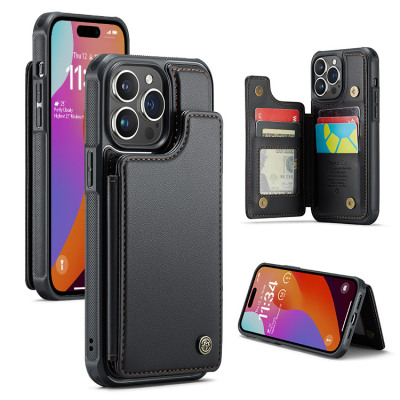 iPhone 11 Pro Case - Folio Flip Wallet Phone Case - Casebus Leather Flip Folio Phone Wallet Case, Magnetic Snap & RFID Blocking Card Slots, Kickstand Shockproof Protective Cover - NOVA