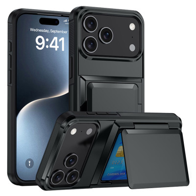 iPhone 17 Pro Max Case - Wallet Heavy Duty Phone Case - Casebus Heavy Duty Wallet Phone Case, with Credit Card Holder, Flip Slot, Dual Layer Shockproof Protective Cover - JESSIE