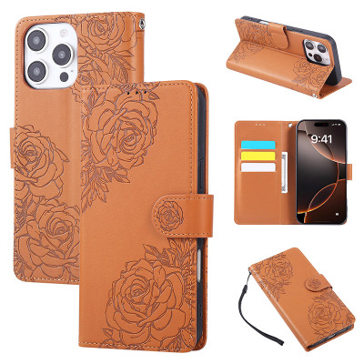 Samsung Galaxy A23 5G Case - Wallet Folio Flip Phone Case - Casebus Flip Wallet Phone Case, Stylish Flowers Pattern Design, Magnetic Closure, with Card Slots & Wrist Strap - BERTHA
