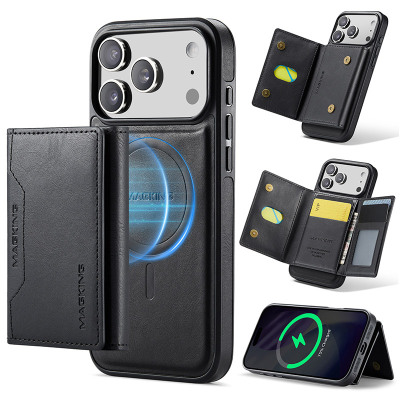 Wallet Detachable Phone Case - Casebus Detachable Magnetic Wallet Phone Case, Compatible with Magsafe, with Card Slot Holder & RFID Blocking Protective - JASPER