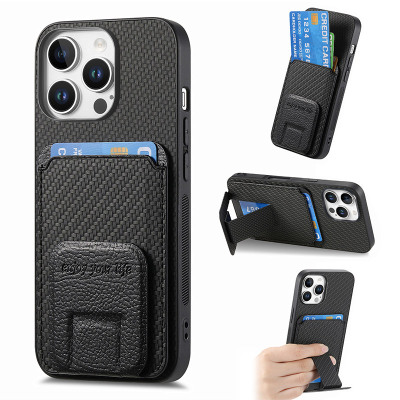 Samsung Galaxy S10 Plus Case - Wallet Phone Case - Casebus Slim Wallet Phone Case, Woven Pattern Design, Shockproof Protective Cover, with Card Slot & Folding Stand - LORNE