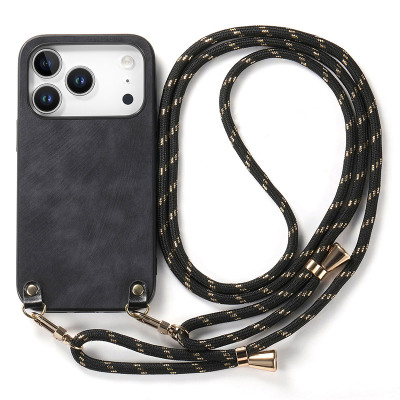 Heavy Duty Crossbody Phone Case - Casebus Vintage Crossbody Phone Case, Premium Leather, Shockproof Protective Cover, with Adjustable Lanyard - CHLOE