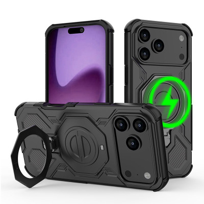 Samsung Galaxy S24 Ultra Case - Heavy Duty Phone Case - Casebus Heavy Duty Phone Case, Support Magsafe, 360 Rotating Magnetic Bracket, Anti Fall Protective Cover - PEYTON