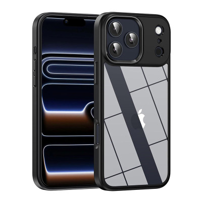 iPhone 13 Pro Case - Heavy Duty Phone Case - Casebus Heavy Duty Phone Case, Clear Hard PC Back Shell, Military Drop Protection Cover - CHRIS