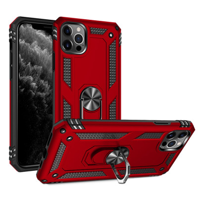iPhone 11 Pro Max Case - Heavy Duty Phone Case - Casebus Classic Armor Phone Case, Built-in Magnetic Car Kickstand, Premium Drop Impact 360°Metal Rotating Ring Holder Heavy Duty Shockproof Case - AMADO
