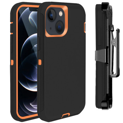 iPhone 15 Plus Case - Heavy Duty Phone Case - Casebus Defender Phone Case with Belt Clip Holster, Heavy Duty Rugged Case with Kickstand Shock-Drop-Dust Proof 3-Layers Protective Cover - DEFENDER