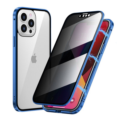 Samsung Galaxy Note10 Plus Case - Full Body Protection Heavy Duty Phone Case - Casebus Double Sided HD Clear Anti-Peep Magnetic Phone Case, Built in Privacy Screen Protector Metal Bumper Frame 360 Full Protective Cover - LOONEY