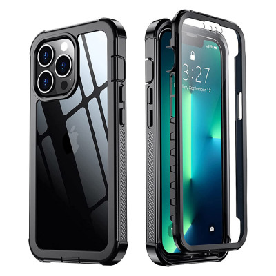 iPhone 15 Case - Clear Full Body Protection Heavy Duty Phone Case - Casebus Full Body Protective Phone Case Built in Screen Protector, Heavy Duty Lightweight Slim Shockproof Clear Cover - DANVIN