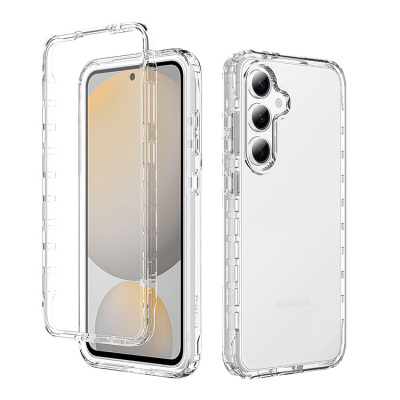 Samsung Galaxy S24 FE Case - Full Body Protection Heavy Duty Phone Case - Casebus Full Body Clear Phone Case, with Built in Screen Protector, Heavy Duty Hybrid Shockproof Cover - AVERY