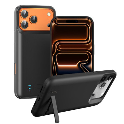 iPhone Air Case - Battery Phone Case - Casebus Classic Battery Phone Case, Portable Charging Case with Kickstand, Support Wired Headphone, Priority Charging Rechargeable Backup Charger - BELVA