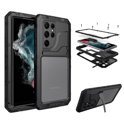 Samsung Galaxy S22 Case - Heavy Duty Metal Full Body Protection Waterproof Phone Case - Casebus Metal Waterproof Phone Case, with Built in Screen Protector, FullBody Protective Shockproof Heavy Duty Rugged Defender Cover - TITAN