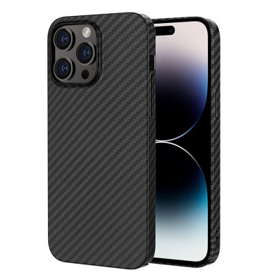 iPhone 13 Pro Case - Heavy Duty Phone Case - Casebus Carbon Fiber Phone Case, Ultra Slim Light Shell, Full Protection, Secure Grip Coated, Non Slip Matte Surface, Shockproof case - CARBONER