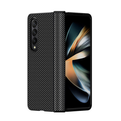 Samsung Galaxy Z Fold 4 Case - Heavy Duty Phone Case - Casebus Carbon Fiber Phone Case, Ultra Slim Light Shell, Full Protection, Secure Grip Coated, Non Slip Matte Surface, Shockproof case - CARBONER
