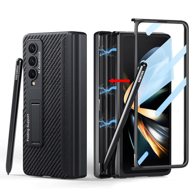 Samsung Galaxy Z Fold 5 Case - Heavy Duty Full Body Protection Phone Case - Casebus Classic Phone Case, Magnetic Hinge, Built in Hidden S Pen Holder, Support Wireless Charging - ADAM