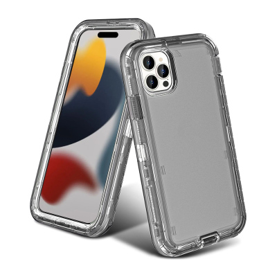iPhone 14 Pro Case - Heavy Duty Phone Case - Casebus Crystal Transparent Heavy Duty Phone Case, Shockproof Anti Fall Cover - RIVER
