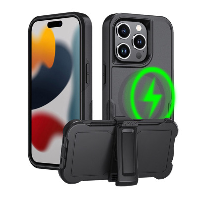 Samsung Galaxy S9 Case - Heavy Duty Phone Case - Casebus Magsafe Phone Case, with Belt Clip Holster, Supports Wireless Charging, Shockproof, Heavy Duty Case - BARNETT